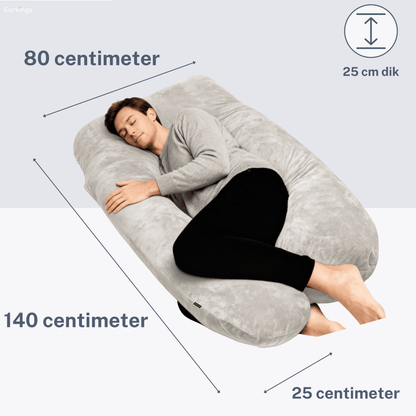 Schwangerschaftskissen Seitenschlafkissen 140x80cm