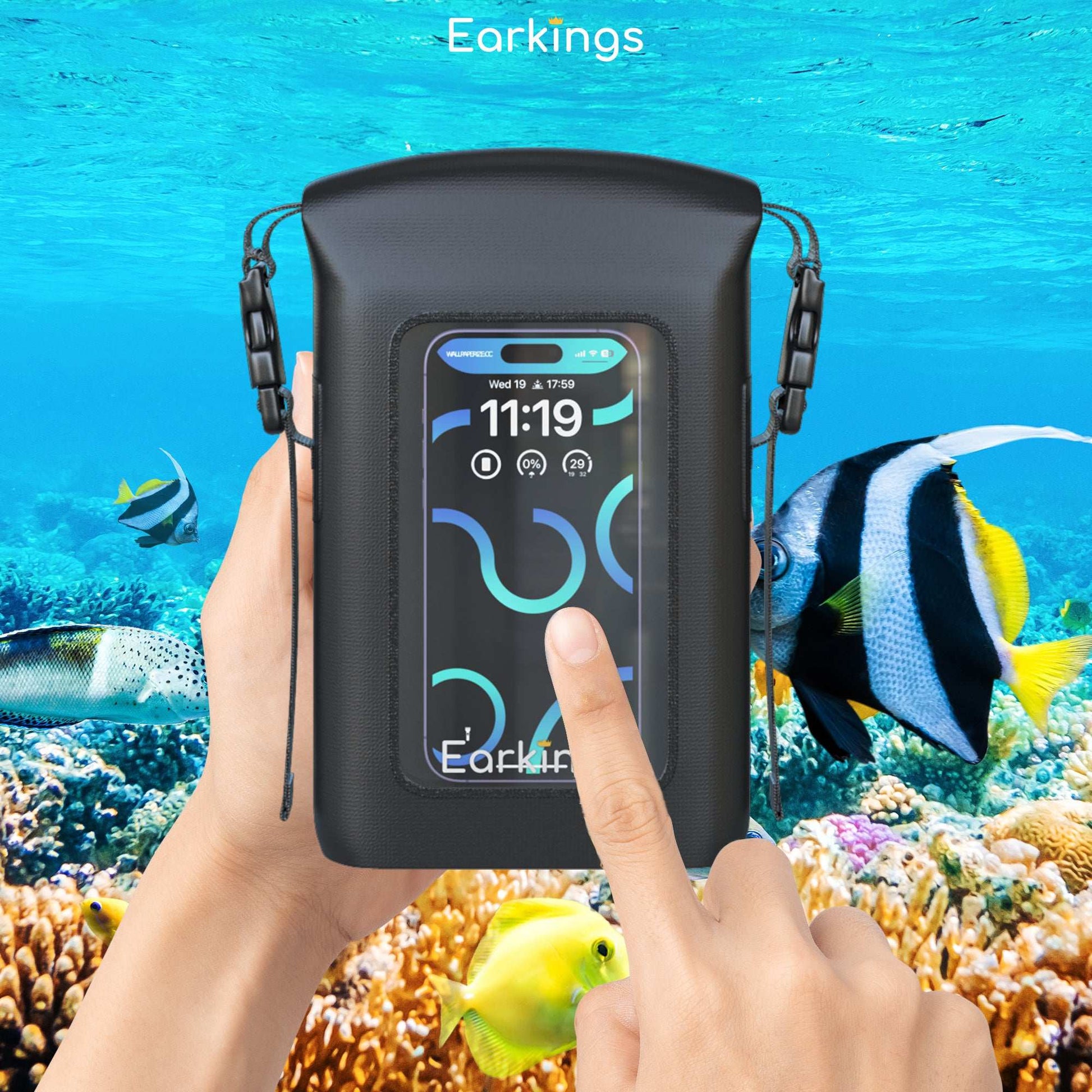 Waterdichte Tas Drybag - 2 Liter met Schouderriem en Handvat - Earkings