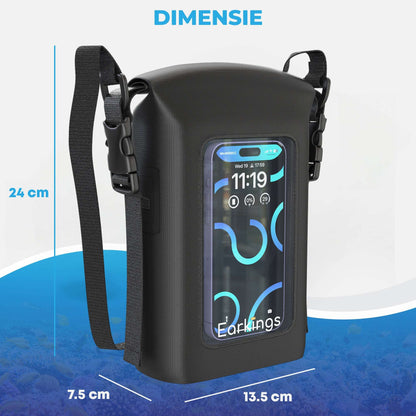 Waterdichte Tas Drybag - 2 Liter met Schouderriem en Handvat - Earkings