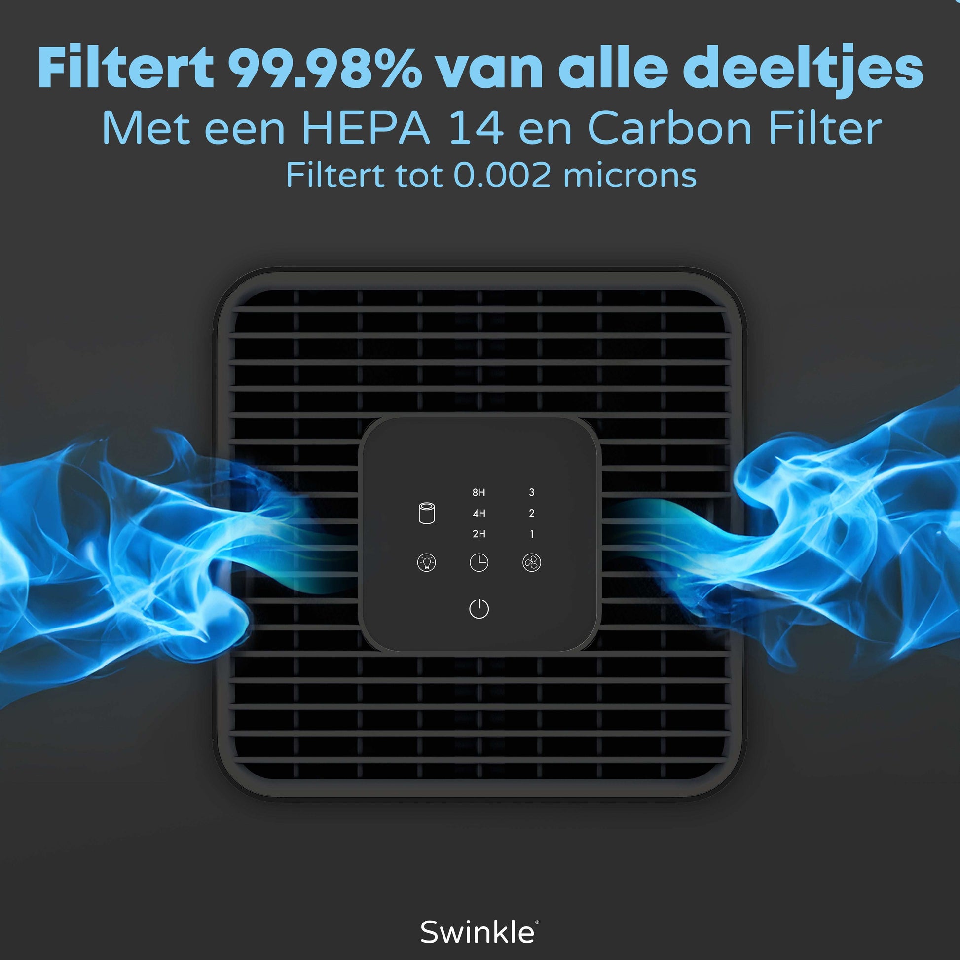 Swinkle® Luchtreiniger - Air Purifier met HEPA Filter - Earkings