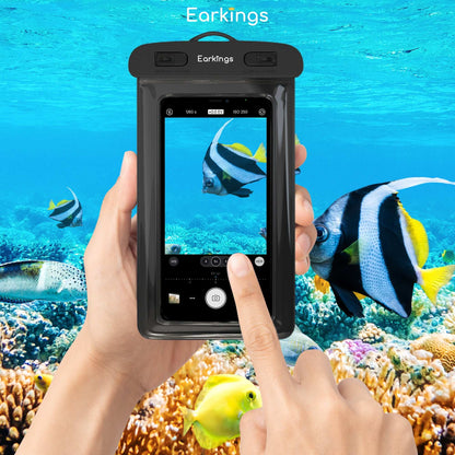Waterdichte telefoonhoesjes Set van 2 stuks - wit - Earkings