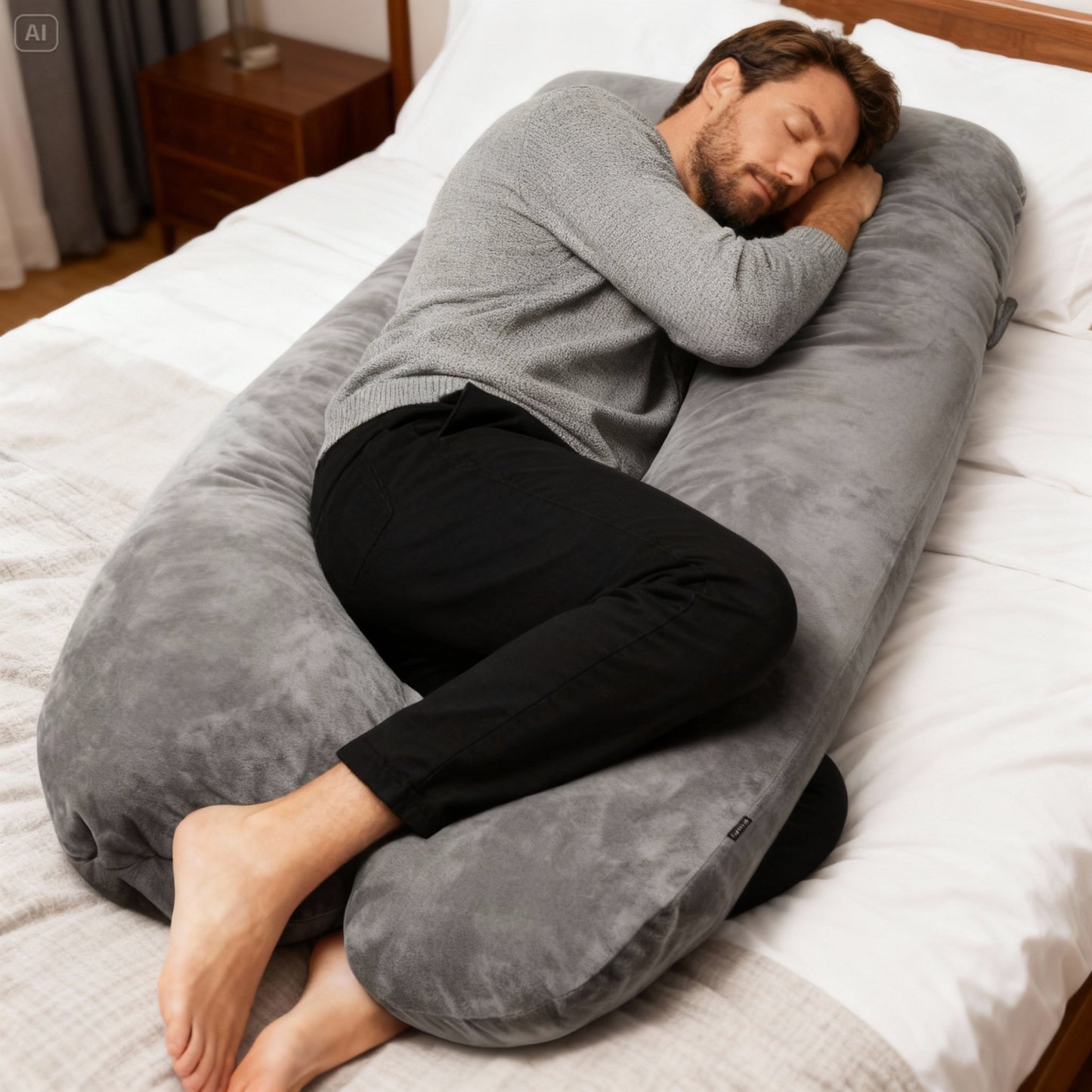 Schwangerschaftskissen Seitenschlafkissen 140x80cm