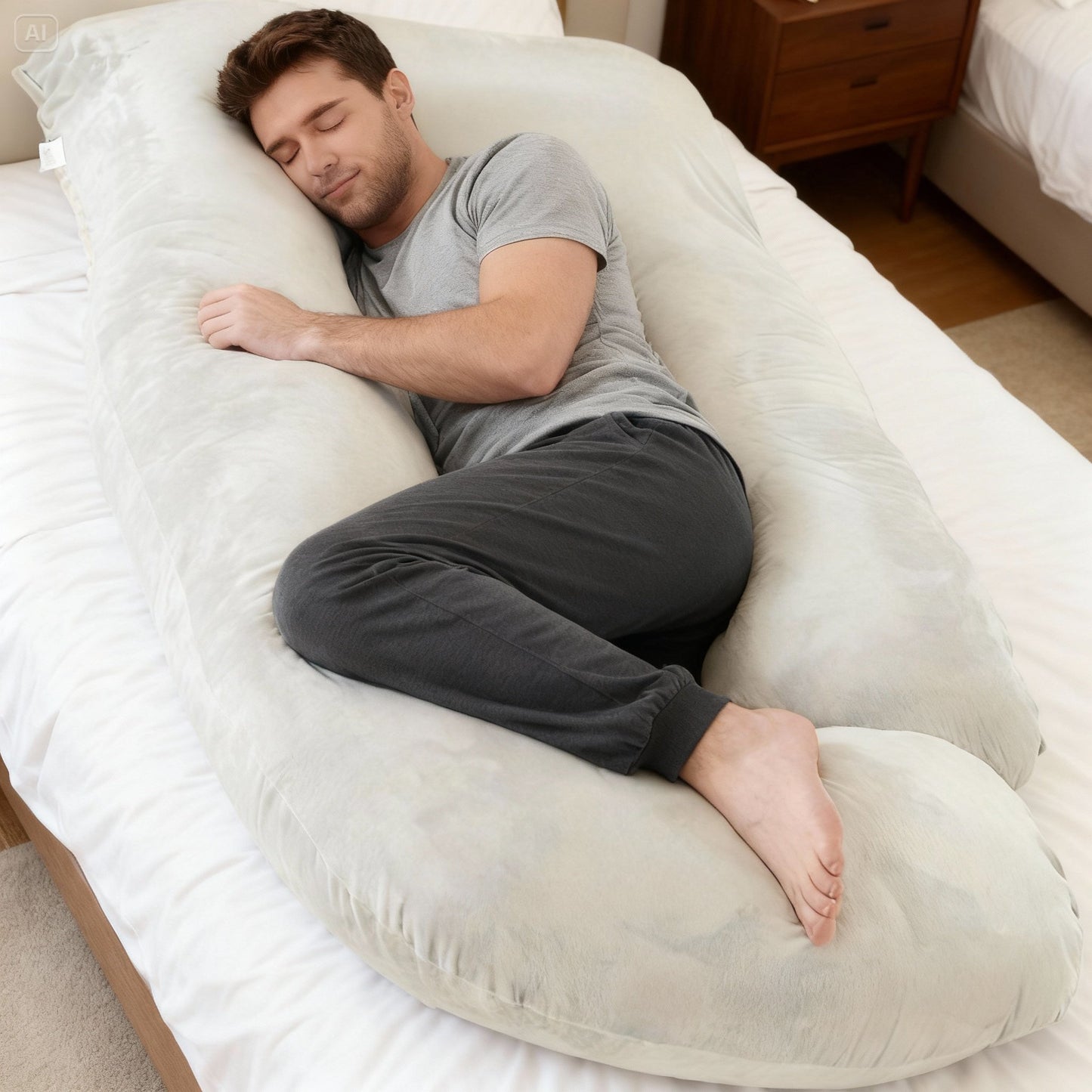 Schwangerschaftskissen Seitenschlafkissen 140x80cm