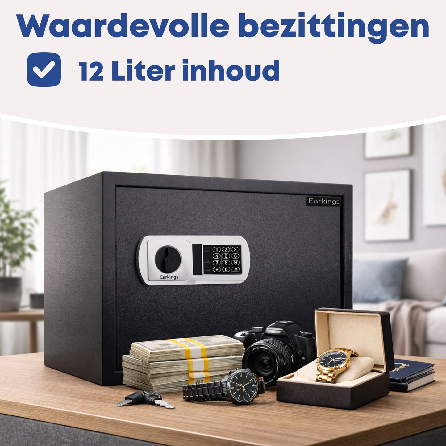 Elektronische Kluis met Cijferslot - Earkings