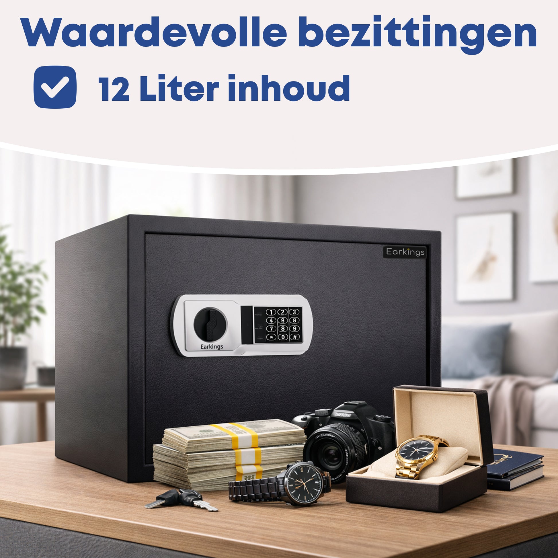 Elektronische Kluis met Cijferslot - Earkings