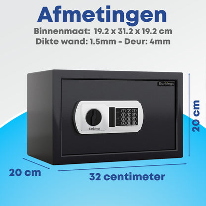 Elektronische Kluis met Cijferslot - Earkings