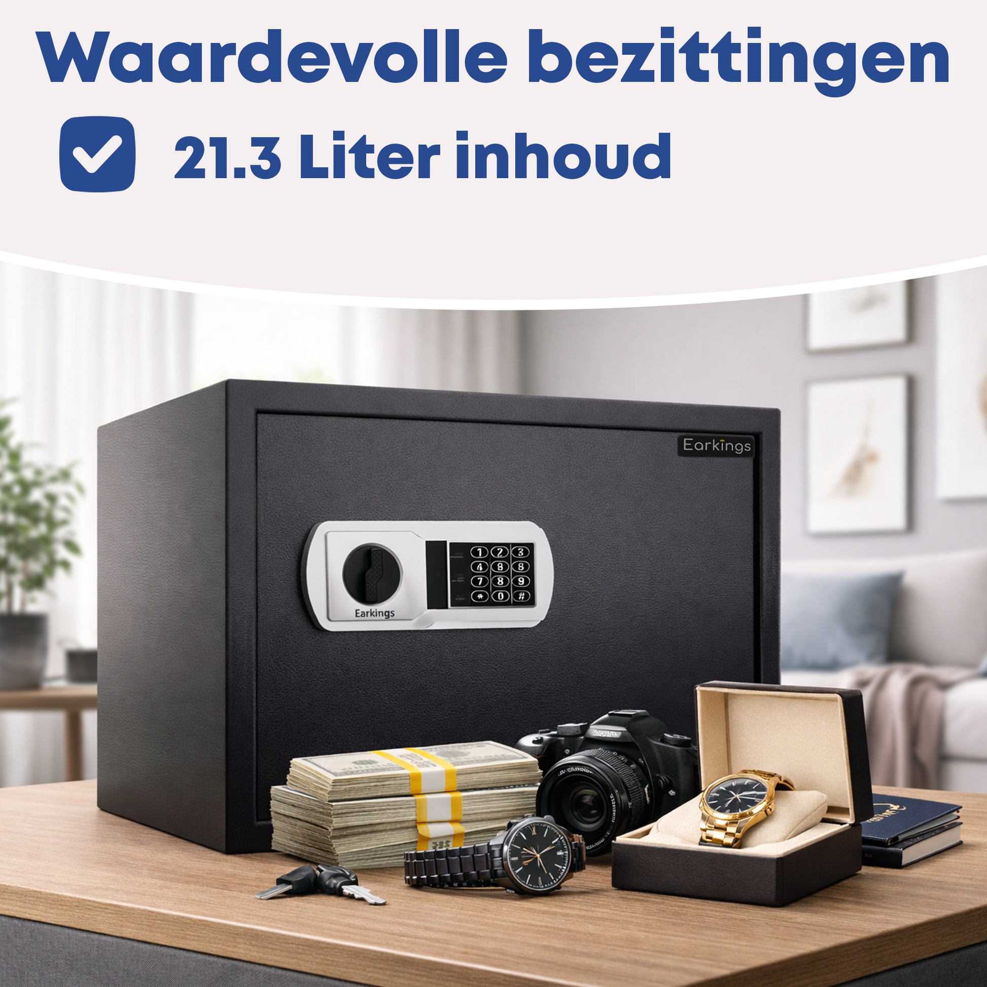 Elektronische Kluis met Cijferslot - Earkings
