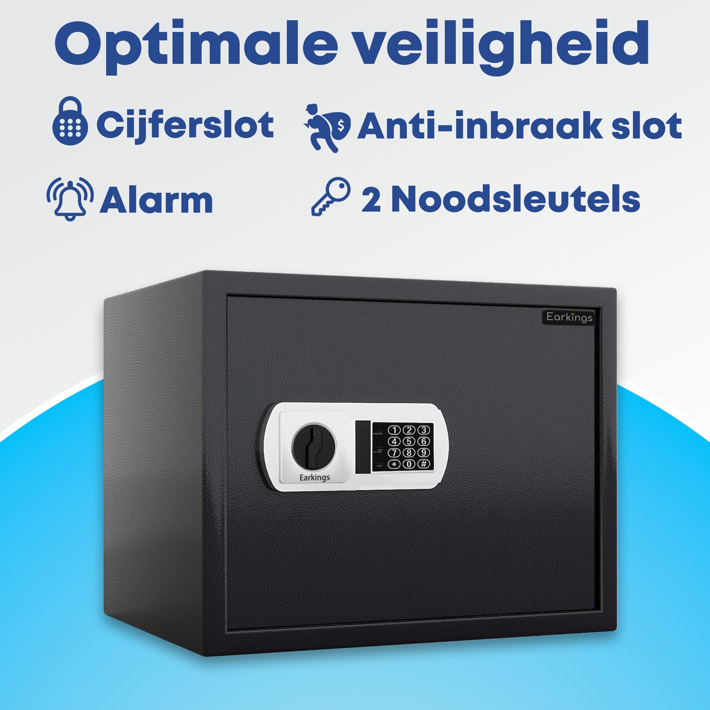 Elektronische Kluis met Cijferslot - Earkings