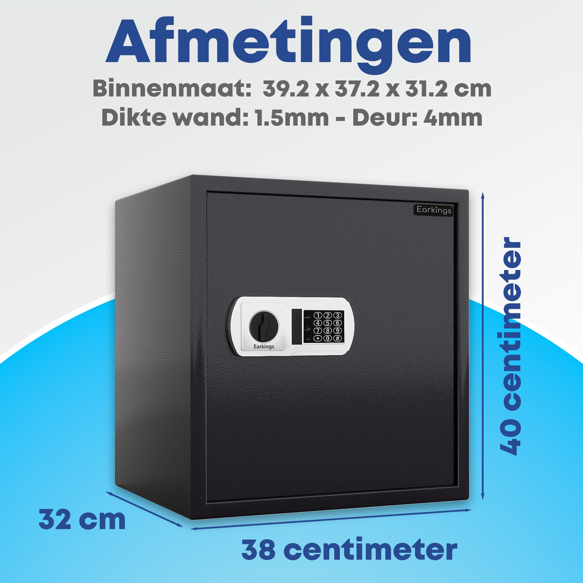Elektronische Kluis met Cijferslot - Earkings