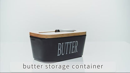 KitchenMonster® Butterdose Schwarz