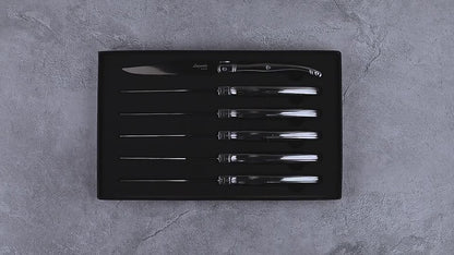 KitchenMonster® Steakmesser-Set, 6 Stück – Palisander