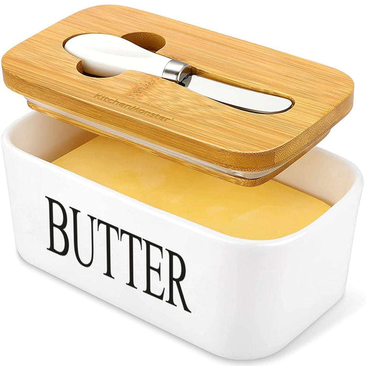 KitchenMonster® Botervloot Wit - Earkings