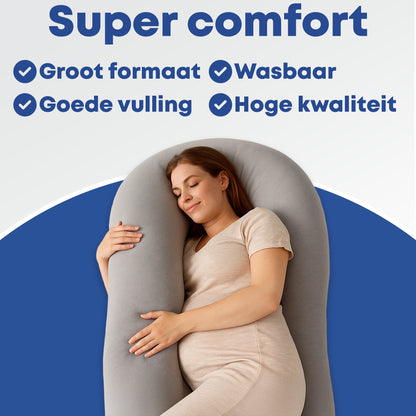 Zwangerschapskussen Zijslaapkussen 140x80cm - Earkings