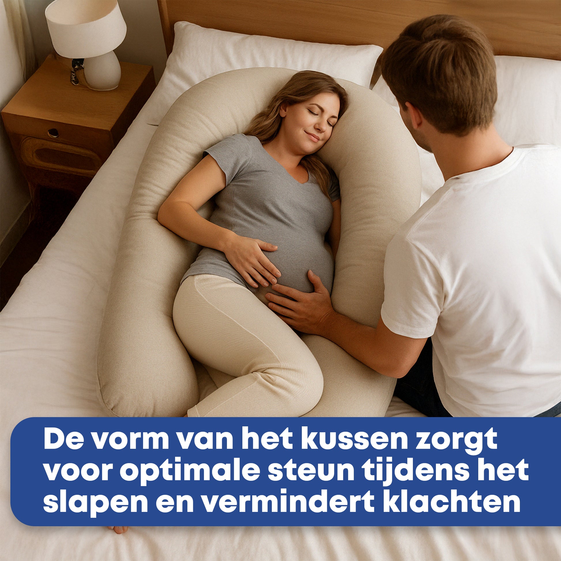Zwangerschapskussen Zijslaapkussen 140x80cm - Earkings