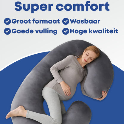 Zwangerschapskussen Zijslaapkussen 140x80cm - Earkings