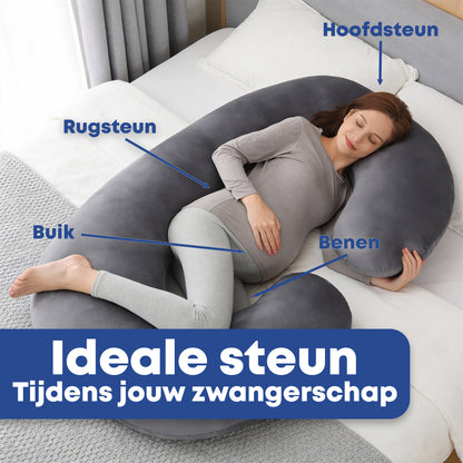 Zwangerschapskussen Zijslaapkussen 140x80cm - Earkings