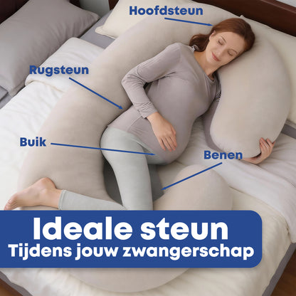 Zwangerschapskussen Zijslaapkussen 140x80cm - Earkings