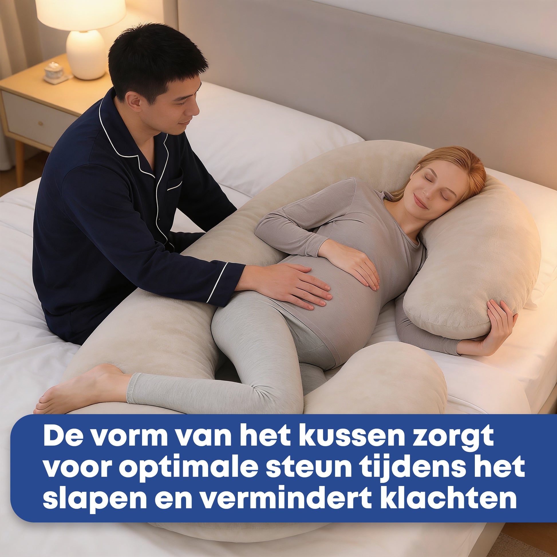 Zwangerschapskussen Zijslaapkussen 140x80cm - Earkings