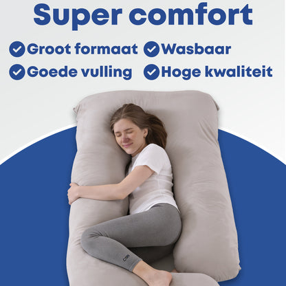 Zwangerschapskussen Zijslaapkussen 140x80cm - Earkings
