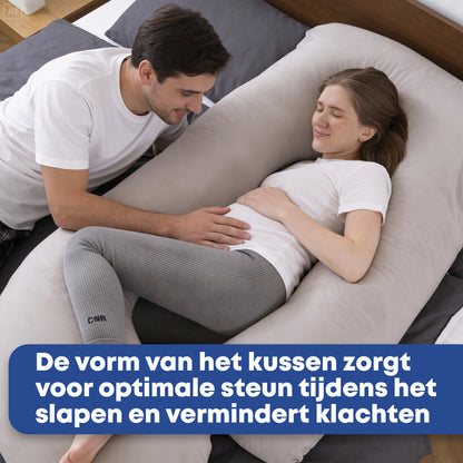 Zwangerschapskussen Zijslaapkussen 140x80cm - Earkings