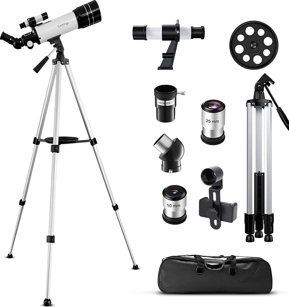 Telescoop Sterrenkijker 70/400 mm - f/5.7 Magnificatie - Earkings