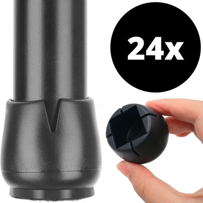 Stoelpoot Beschermers Vloerbeschermer Ø22-25 mm - 24 stuks - Earkings