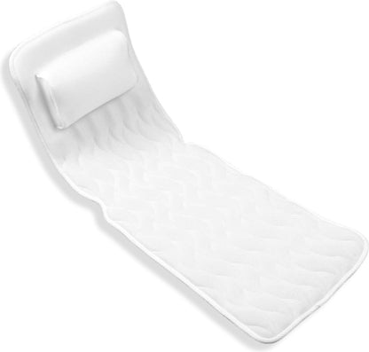 Badkussen Deluxe 126x44x8 cm met Zuignappen en Ophanghaak - Earkings