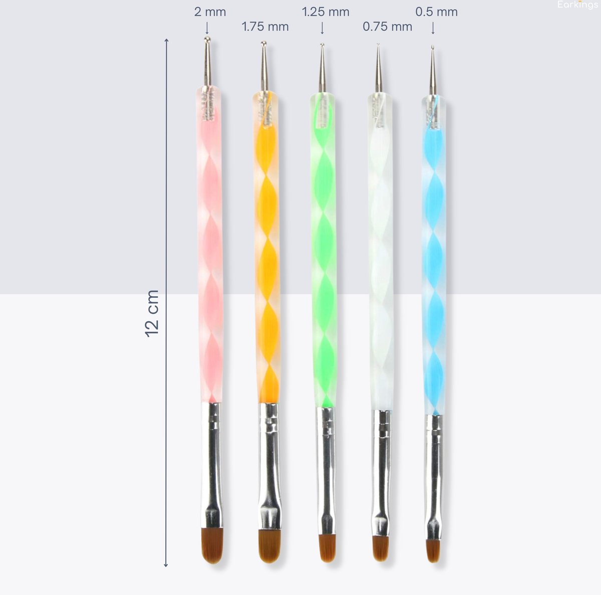 Dotting Tools 20 delig Mandala - inclusief Sjabloon - Earkings