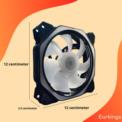 RGB Fan PC fan Set van 4 - 120mm 6-pin - Earkings