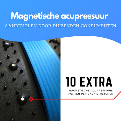 Backstretcher Massage Apparaat met Zachte Pads - blauw - Earkings