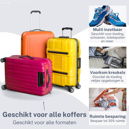 Packing Cubes Koffer Organizer Set - 9-Delige - zwart - Earkings