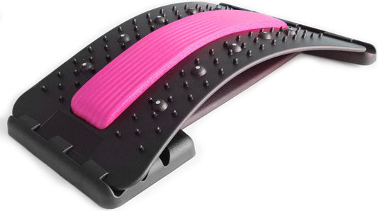 Backstretcher Massage Apparaat met Zachte Pads - roze - Earkings