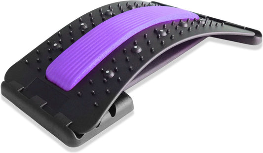 Backstretcher Massage Apparaat met Zachte Pads - paars - Earkings