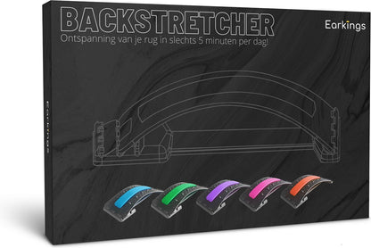 Backstretcher Massage Apparaat met Zachte Pads - paars - Earkings